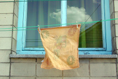 Ropa tendío balleta